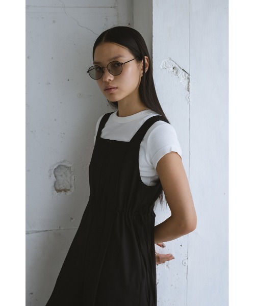 STYLEMIXER（スタイルミキサー）の「サイドギャザーワイドロンパース（つなぎ/オールインワン・レディース・ブラウン/ブラック/ライトベージュ・SMALL/MEDIUM）」の13枚目の写真