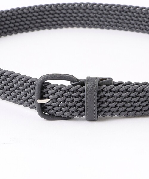MACKINTOSH PHILOSOPHY（ﾏｯｷﾝﾄｯｼｭ ﾌｨﾛｿﾌｨｰ）の「エラスティックメッシュ カジュアルベルト（ベルト・メンズ・ダークネイビー/ブラック/チャコールグレー・FREE）」の4枚目の写真