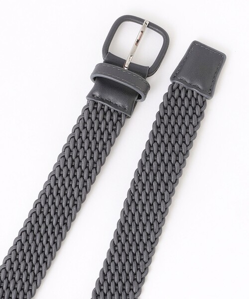 MACKINTOSH PHILOSOPHY（ﾏｯｷﾝﾄｯｼｭ ﾌｨﾛｿﾌｨｰ）の「エラスティックメッシュ カジュアルベルト（ベルト・メンズ・ダークネイビー/ブラック/チャコールグレー・FREE）」の5枚目の写真