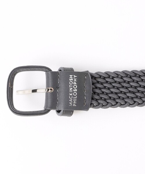 MACKINTOSH PHILOSOPHY（ﾏｯｷﾝﾄｯｼｭ ﾌｨﾛｿﾌｨｰ）の「エラスティックメッシュ カジュアルベルト（ベルト・メンズ・ダークネイビー/ブラック/チャコールグレー・FREE）」の6枚目の写真