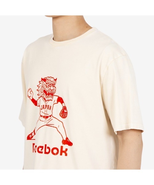 Reebok(リーボック)の「リーボック Reebok Reebok SHISHIMAI ヴィンテージ Tシャツ【日本限定モデル】(Tシャツ/カットソー・メンズ・ベージュ/カーキ/ネイビー/ブラック・X-LARGE/LARGE/SMALL/MEDIUM)」の13枚目の写真