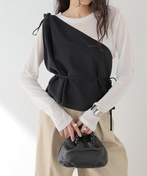 baserange ベースレンジ point top ブラウス セール】【BASERANGE/ベースレンジ】POINT TOP（シャツ/ブラウス