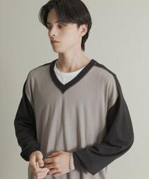 新品アーバンリサーチSENSE OF PLACE★フェザーVネックルーズニットブラウン★何点同梱でも宅急便送料￥600平日15時まで入金分当日発送可