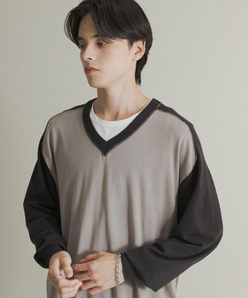 【新品】CPG　Vネック　ニット　タグ付き セール】ハイショクVネックニット（ニット/セーター）｜SENSE OF PLACE