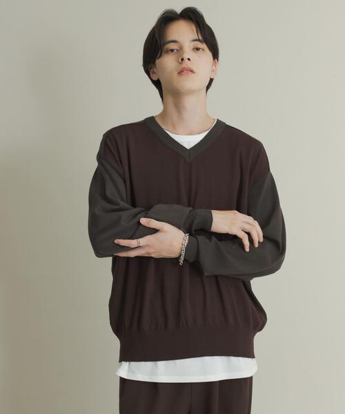 ニット セーター セール】ハイショクVネックニット（ニット/セーター）｜SENSE OF PLACE