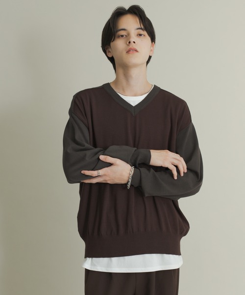 セール】ハイショクVネックニット（ニット/セーター）｜SENSE OF