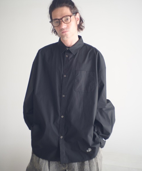 ADAM PATEK(アダムパテック)の「ms6232-James Fabric typewriter shirt シャツ(AP2525006)(シャツ/ブラウス・メンズ・ホワイト/ブラック/ベージュ・1/2)」の4枚目の写真