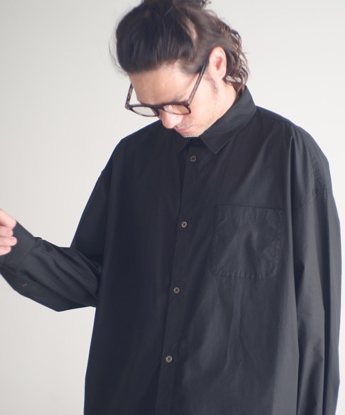 ADAM PATEK(アダムパテック)の「ms6232-James Fabric typewriter shirt シャツ(AP2525006)(シャツ/ブラウス・メンズ・ホワイト/ブラック/ベージュ・1/2)」の6枚目の写真