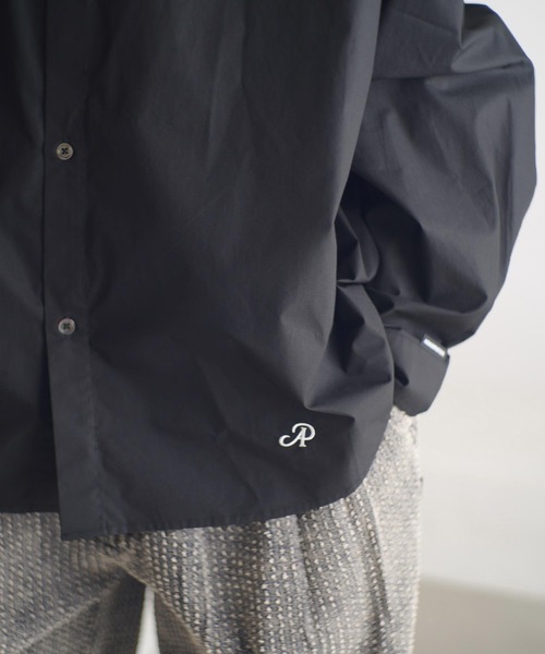 ADAM PATEK(アダムパテック)の「ms6232-James Fabric typewriter shirt シャツ(AP2525006)(シャツ/ブラウス・メンズ・ホワイト/ブラック/ベージュ・1/2)」の7枚目の写真