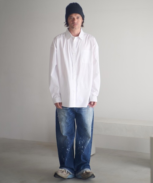 ADAM PATEK(アダムパテック)の「ms6232-James Fabric typewriter shirt シャツ(AP2525006)(シャツ/ブラウス・メンズ・ホワイト/ブラック/ベージュ・1/2)」の21枚目の写真