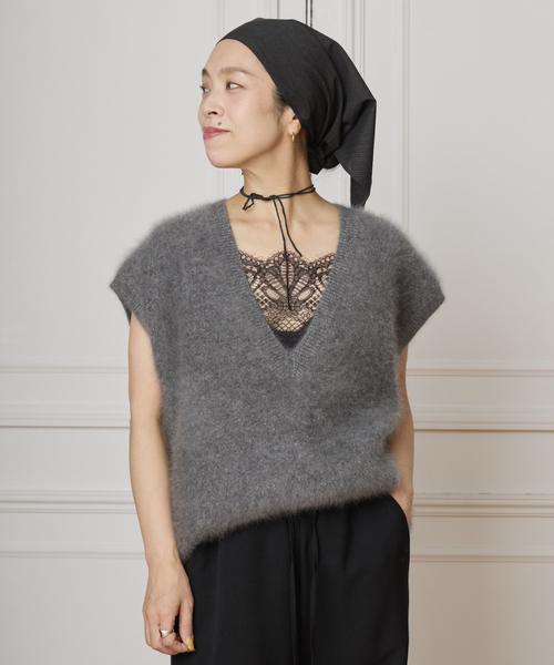 ファーニットベスト BOUCLE LA IENA IENA ファーニットベスト（ベスト）｜IENA（イエナ）の通販 BOUCLE LA トップス