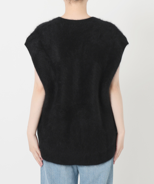 ★未使用　IENA LA BOUCLE メランジハンドニットベスト★ 2025ss／IENA LA BOUCLE／メランジハンドニットベスト／かぎ編み