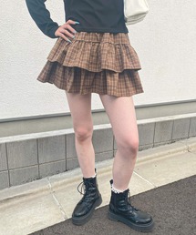 チェックティアードスカート