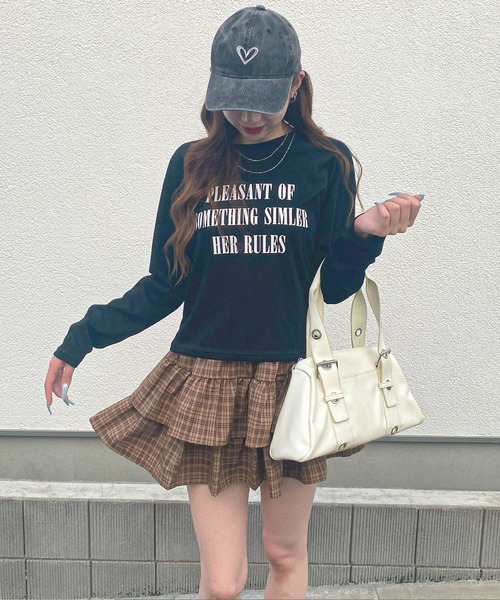 frunco（フランコ）の「チェックティアードスカート（スカート・レディース・ブラウン/ブラック・MEDIUM）」の7枚目の写真