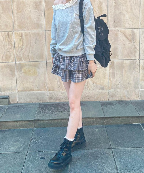 frunco（フランコ）の「チェックティアードスカート（スカート・レディース・ブラウン/ブラック・MEDIUM）」の13枚目の写真