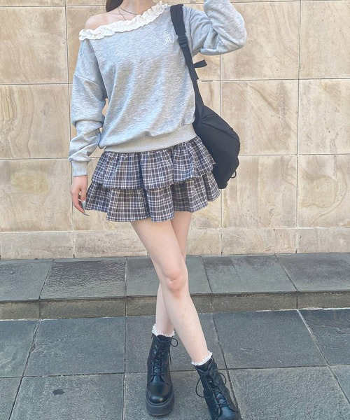 frunco（フランコ）の「チェックティアードスカート（スカート・レディース・ブラウン/ブラック・MEDIUM）」の18枚目の写真