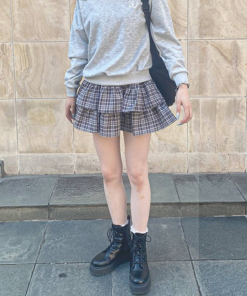 frunco（フランコ）の「チェックティアードスカート（スカート・レディース・ブラウン/ブラック・MEDIUM）」の19枚目の写真