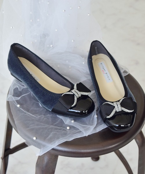 Bridget Birkin Walk】ジュエリーリボンウォーキングパンプス(555232