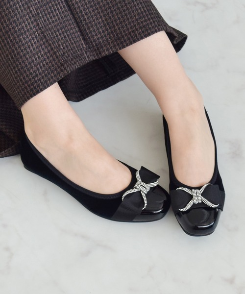 Bridget Birkin(ブリジットバーキン)の「【Bridget Birkin Walk】ジュエリーリボンウォーキングパンプス(555232)(パンプス・レディース・ブラック系その他/ブラック系その他2/グレー系その他・22.5/23/23.5/24/24.5)」の3枚目の写真