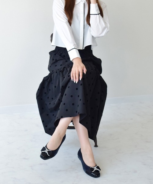 Bridget Birkin(ブリジットバーキン)の「【Bridget Birkin Walk】ジュエリーリボンウォーキングパンプス(555232)(パンプス・レディース・ブラック系その他/ブラック系その他2/グレー系その他・22.5/23/23.5/24/24.5)」の8枚目の写真