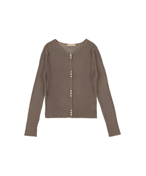 セール】Sheer Knit Cardigan /シアーカーディガン（カーディガン