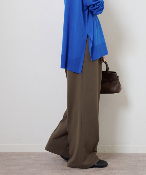 JOURNAL STANDARD relume（ジャーナルスタンダード　レリューム）の「《一部WEB限定追加 / 新色》2WAYストレッチワイドパンツ（スラックス・レディース・ブラック/ブラウン/ブラック系その他・38/36）」の7枚目の写真