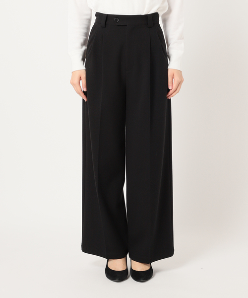 JOURNAL STANDARD relume（ジャーナルスタンダード　レリューム）の「《一部WEB限定追加 / 新色》2WAYストレッチワイドパンツ（スラックス・レディース・ブラック/ブラウン/ブラック系その他・38/36）」の9枚目の写真