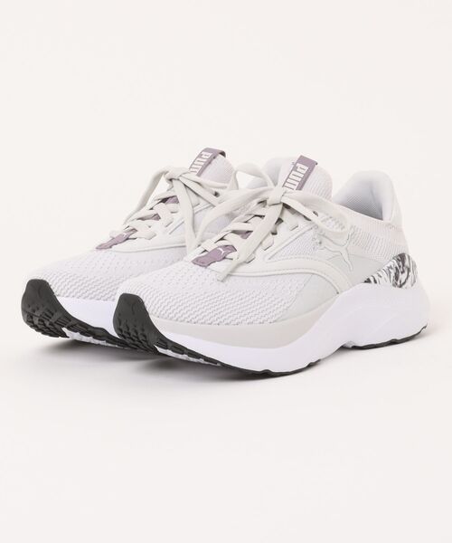 PUMA(プーマ)の「《PUMA》SOFTRIDE メイブ ミスティック ウ(スニーカー・レディース・ヘザーグレー/ブラック×ホワイト・23.0cm/25.0cm/23.5cm/24.0cm/24.5cm/22.5cm)」の2枚目の写真
