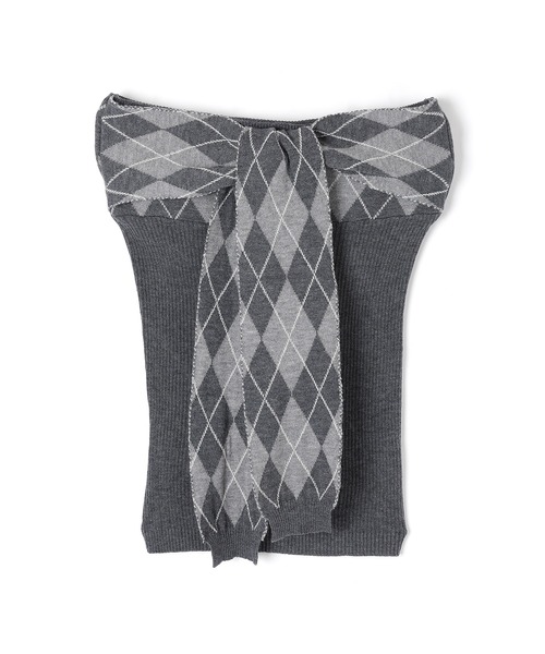M DOLLY(エムドリー)の「argyle grazia knit set tops/アーガイルグラツィアニットセットアップ(アンサンブル・レディース・ブラック/グレー・FREE)」の17枚目の写真