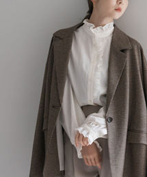 NOBLE ノーブル　ピコカットフリルブラウス　未使用品 NOBLE｜ノーブルのシャツ/ブラウス（フリル）通販 - ZOZOTOWN