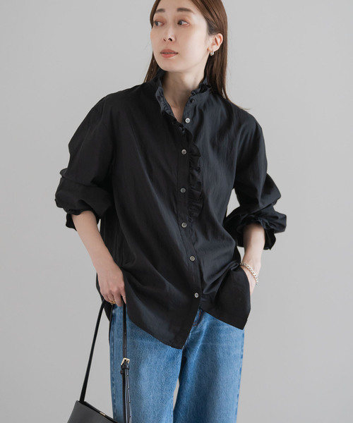 値下げ ohga　シルキーブラウス（BLACK）ブラック 値下げ ohga シルキーブラウス（BLACK）ブラック 2025年最新】ohga