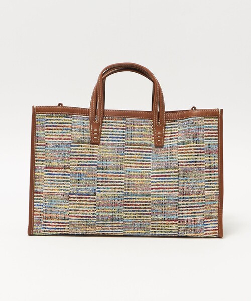 A VACATION＞BREAD M ラインチェック トートバッグ（トートバッグ）｜A