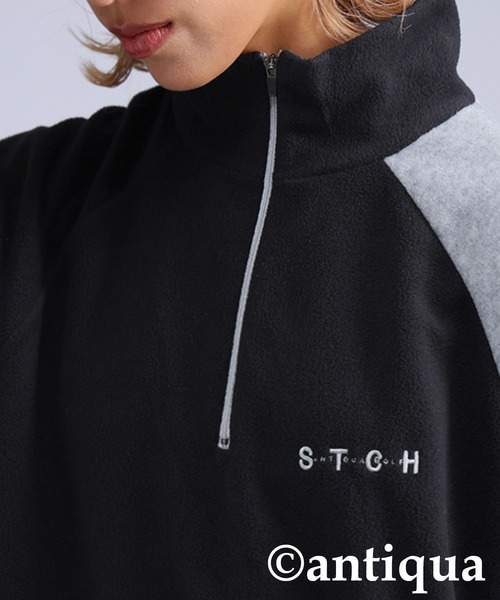 antiqua（アンティカ）の「【STCH】配色フリーストップス（その他トップス・レディース・ブラック/ネイビー・ML/LXL）」の4枚目の写真