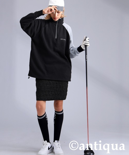 antiqua（アンティカ）の「【STCH】配色フリーストップス（その他トップス・レディース・ブラック/ネイビー・ML/LXL）」の7枚目の写真