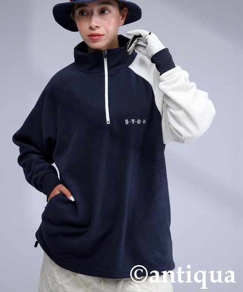 antiqua（アンティカ）の「【STCH】配色フリーストップス（その他トップス・レディース・ブラック/ネイビー・ML/LXL）」の15枚目の写真