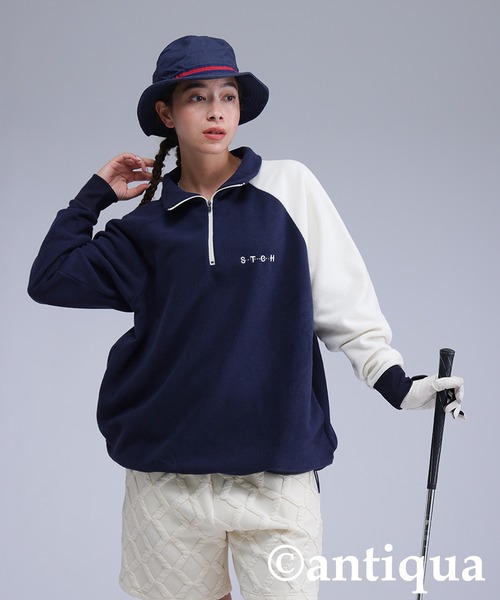 antiqua（アンティカ）の「【STCH】配色フリーストップス（その他トップス・レディース・ブラック/ネイビー・ML/LXL）」の16枚目の写真
