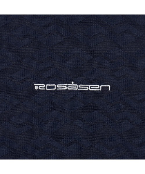 ROSASEN（ロサーセン）の「【Rosasen/GOLF】幾何学柄 ジャカード 半袖モックネック（シャツ/ブラウス・メンズ・ネイビー/オフホワイト・50/48/52）」の12枚目の写真