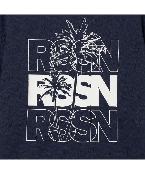 ROSASEN（ロサーセン）の「【Rosasen/GOLF】幾何学柄 ジャカード 半袖モックネック（シャツ/ブラウス・メンズ・ネイビー/オフホワイト・50/48/52）」の13枚目の写真