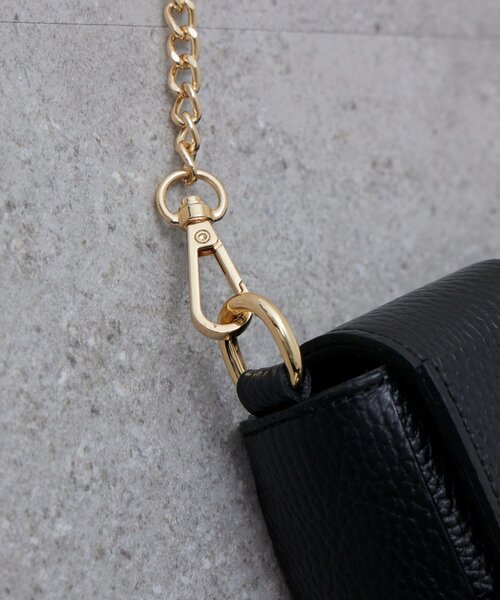 Lui's(ルイス)の「MILLELA FIRENZE / チェーン付きワイドメッシュレザーバッグ(ショルダーバッグ・レディース・ブラウン/モカ/ブラック・FREE)」の12枚目の写真