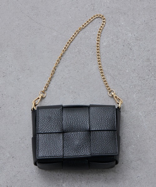 Lui's(ルイス)の「MILLELA FIRENZE / チェーン付きワイドメッシュレザーバッグ(ショルダーバッグ・レディース・ブラウン/モカ/ブラック・FREE)」の22枚目の写真