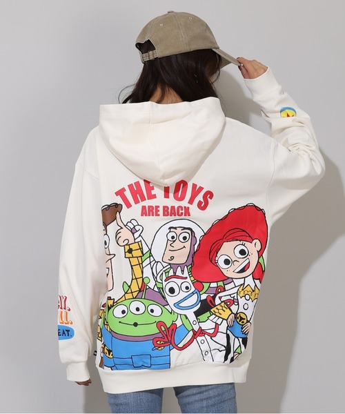 親子お揃い ディズニー トイ・ストーリー バックプリントパーカー