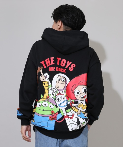 親子お揃い ディズニー トイ・ストーリー バックプリントパーカー