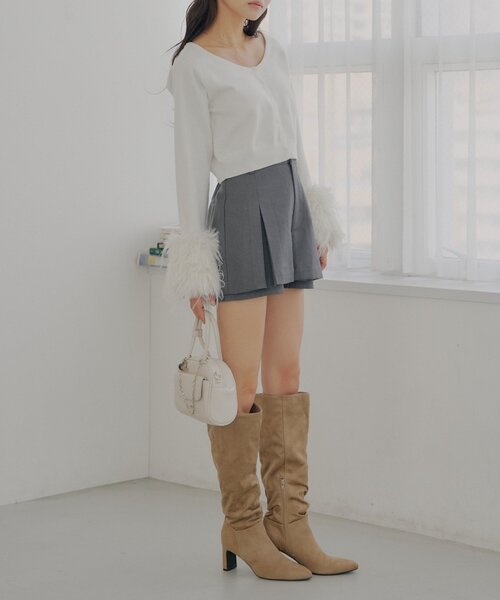 Chico（チコ）の「ロングスラウチーブーツ（ブーツ・レディース・ベージュ系その他3/ブラック系その他3/ブラック・LARGE/MEDIUM/SMALL）」の10枚目の写真