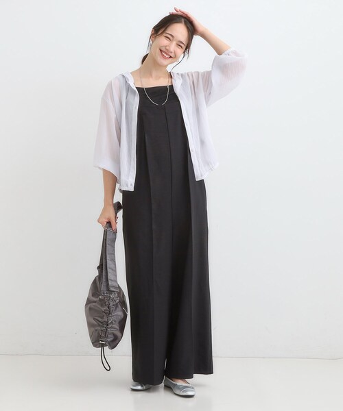 Cutie Blonde（キューティーブロンド）の「【S-LL】大人の抜け感 シアーボイルフーディパーカ（パーカー・レディース・ブラック/ブルー系その他/ライトグレー・02/01/04/03）」の6枚目の写真