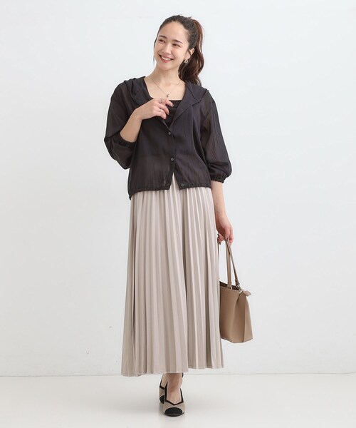 Cutie Blonde（キューティーブロンド）の「【S-LL】大人の抜け感 シアーボイルフーディパーカ（パーカー・レディース・ブラック/ブルー系その他/ライトグレー・02/01/04/03）」の10枚目の写真