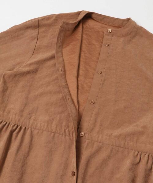 ITEMS URBANRESEARCH(アイテムズ アーバンリサーチ)の「『イージーケア』ウエストギャザーロングスリーブワンピース(ワンピース・レディース・グレー系その他/オレンジ/チャコールグレー/その他1・FREE)」の18枚目の写真