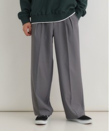 BACK NUMBER | 【BACK NUMBER】ＴＲイージーワイドトラウザー (ワイドシルエット/TR素材/リラックス感/ビジネス/カジュアル)(その他パンツ)