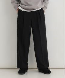 BACK NUMBER | 【店舗で人気】【BACK NUMBER】TRイージーワイドトラウザー (ワイドシルエット/TR素材/リラックス感/ビジネス/カジュアル)(その他パンツ)