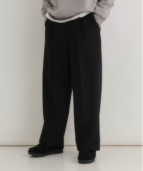 BACK NUMBER(バックナンバー)の「【店舗で人気】【BACK NUMBER】TRイージーワイドトラウザー (ワイドシルエット/TR素材/リラックス感/ビジネス/カジュアル)(その他パンツ・メンズ・ダークグレー/ブラック・S/M/L/XL)」の21枚目の写真