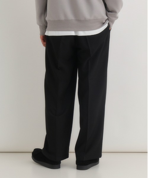 BACK NUMBER(バックナンバー)の「【店舗で人気】【BACK NUMBER】TRイージーワイドトラウザー (ワイドシルエット/TR素材/リラックス感/ビジネス/カジュアル)(その他パンツ・メンズ・ブラック/ダークグレー・M/L/XL/S)」の21枚目の写真